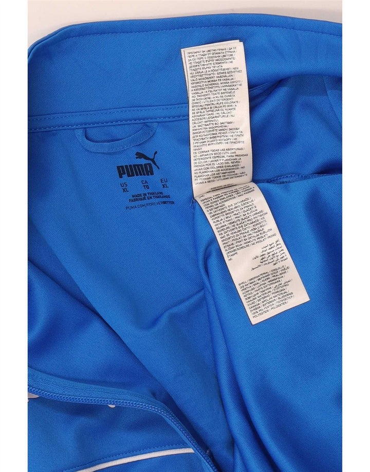 Męska kurtka dresowa Puma VFB Gaggenau Graphic XL, niebieska, poliestrowa
