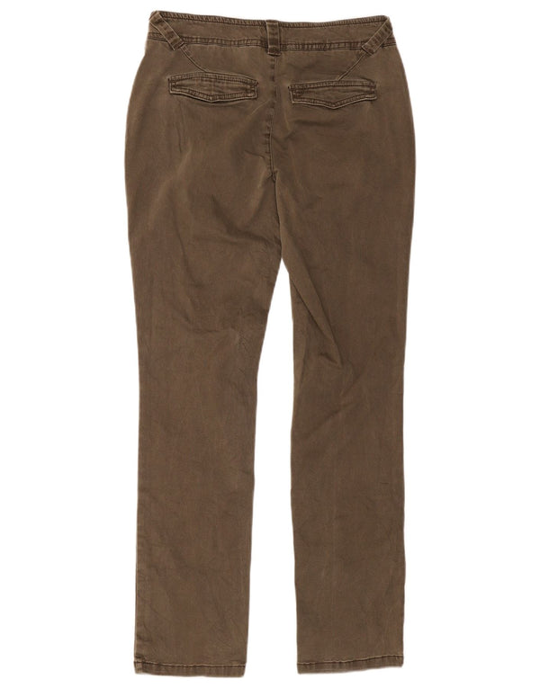 Damskie spodnie chino White Stuff UK 8 Small W30 L30 Khaki Cotton