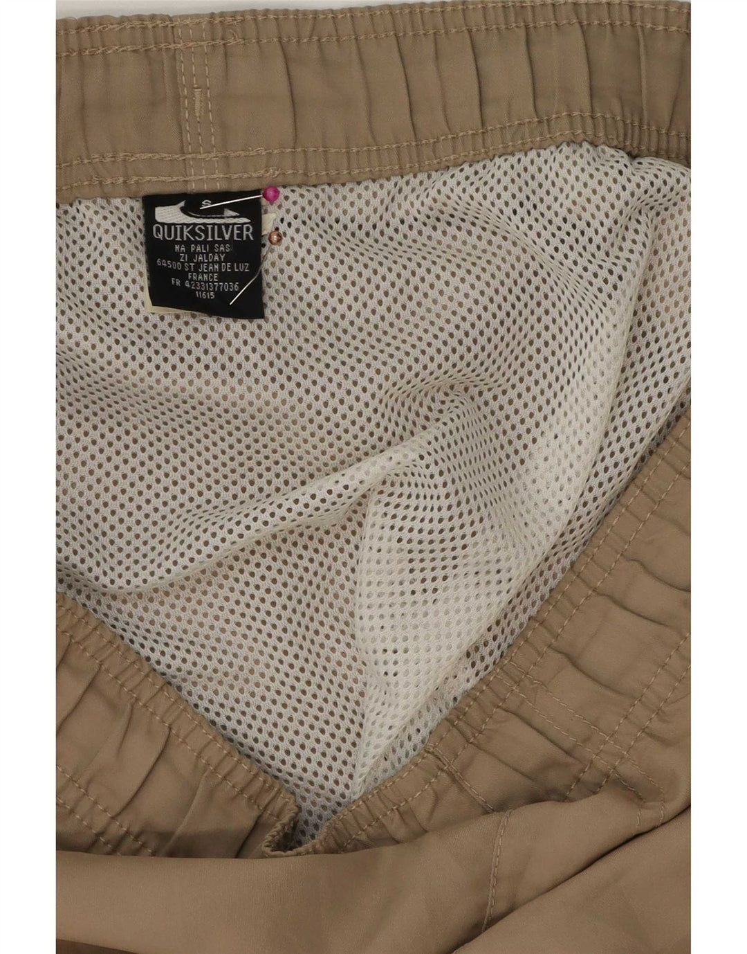 Męskie spodenki kąpielowe Quiksilver z grafiką, mały beżowy poliester