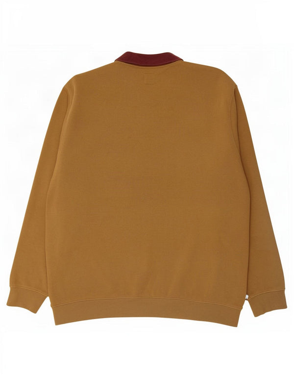 Męski sweter Vans Polo z dekoltem w serek, 2XL, bawełna w kolorze khaki