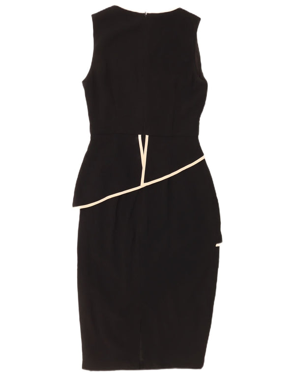 Damska obcisła sukienka bez rękawów Coast UK 6 XS, czarna, triacetatowa