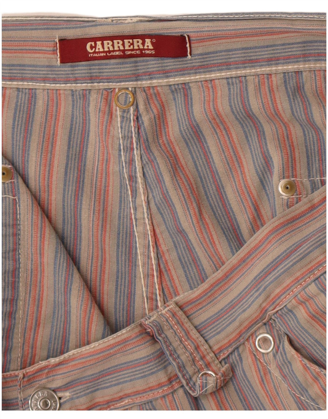 Męskie spodenki Chino Carrera W38 XL w czerwone paski