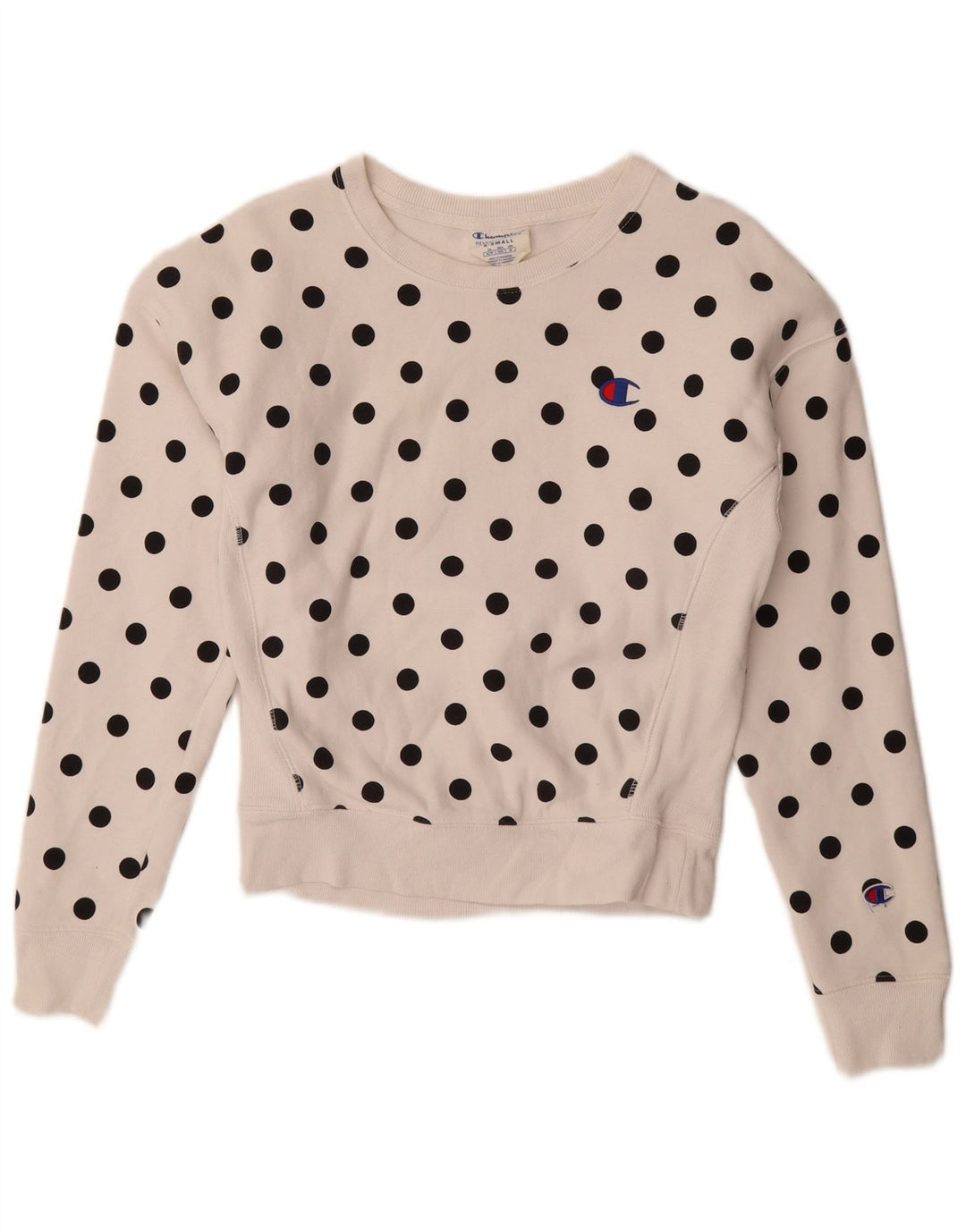 Damska bluza oversize Champion UK 6 XS w białe kropki