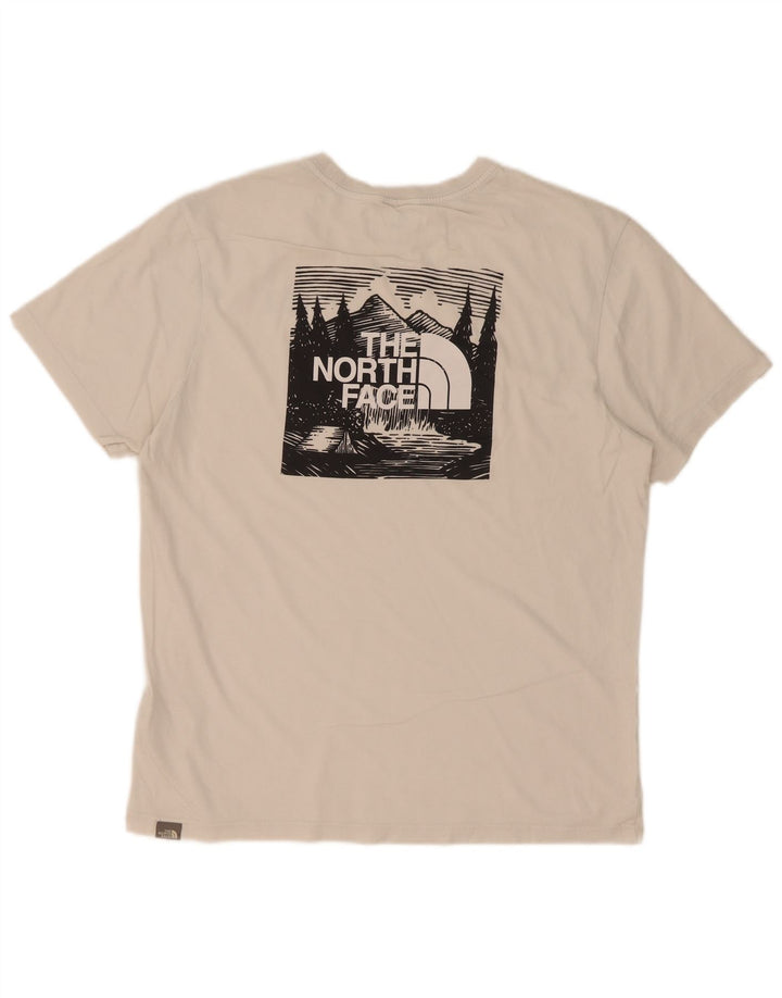 Męski T-shirt z grafiką The North Face, bawełniany, średni biały