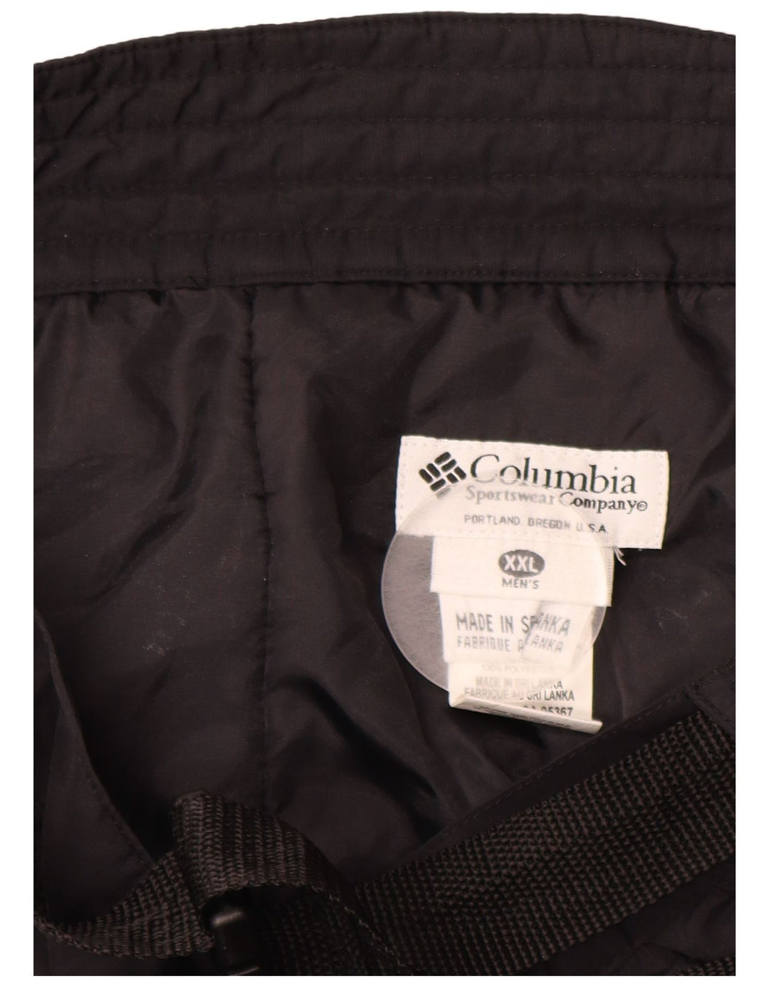 Męskie spodnie narciarskie COLUMBIA 2XL Czarny nylon