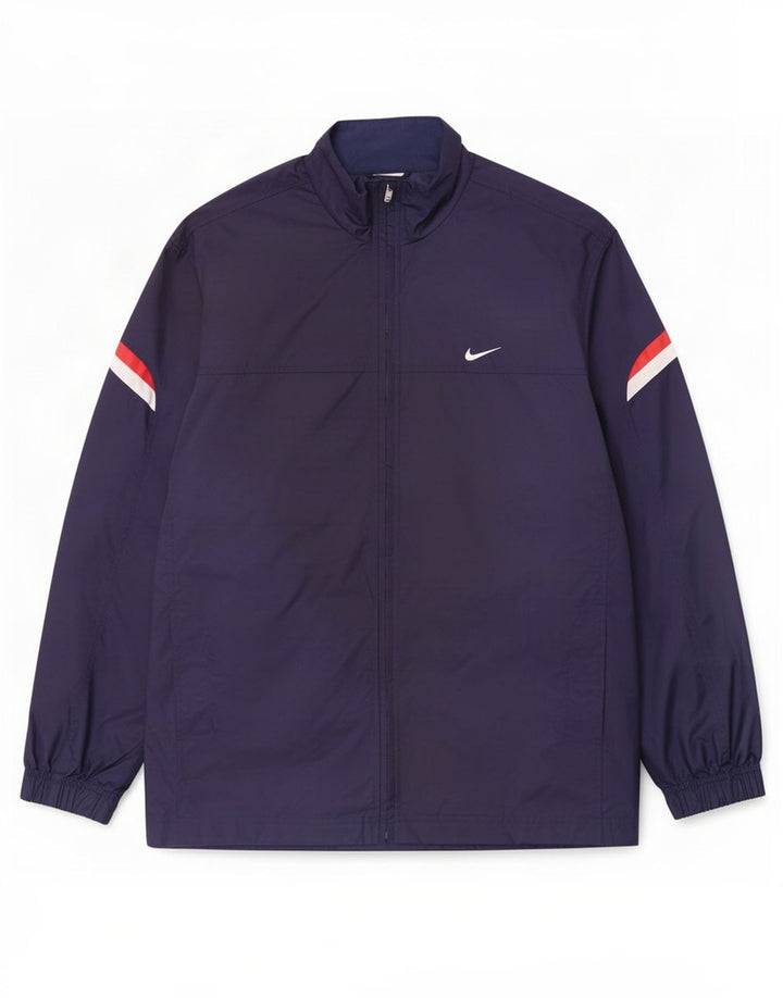 Męska kurtka przeciwdeszczowa Nike UK 39/41 Średni granatowy nylon
