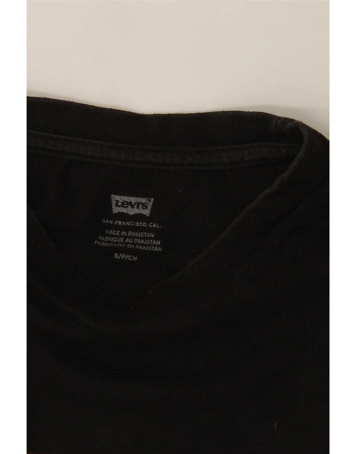 Męski T-shirt z grafiką Levi's, mały, czarny