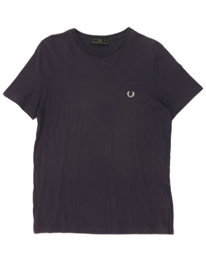 T-shirt męski Fred Perry, duży, granatowy, bawełniany