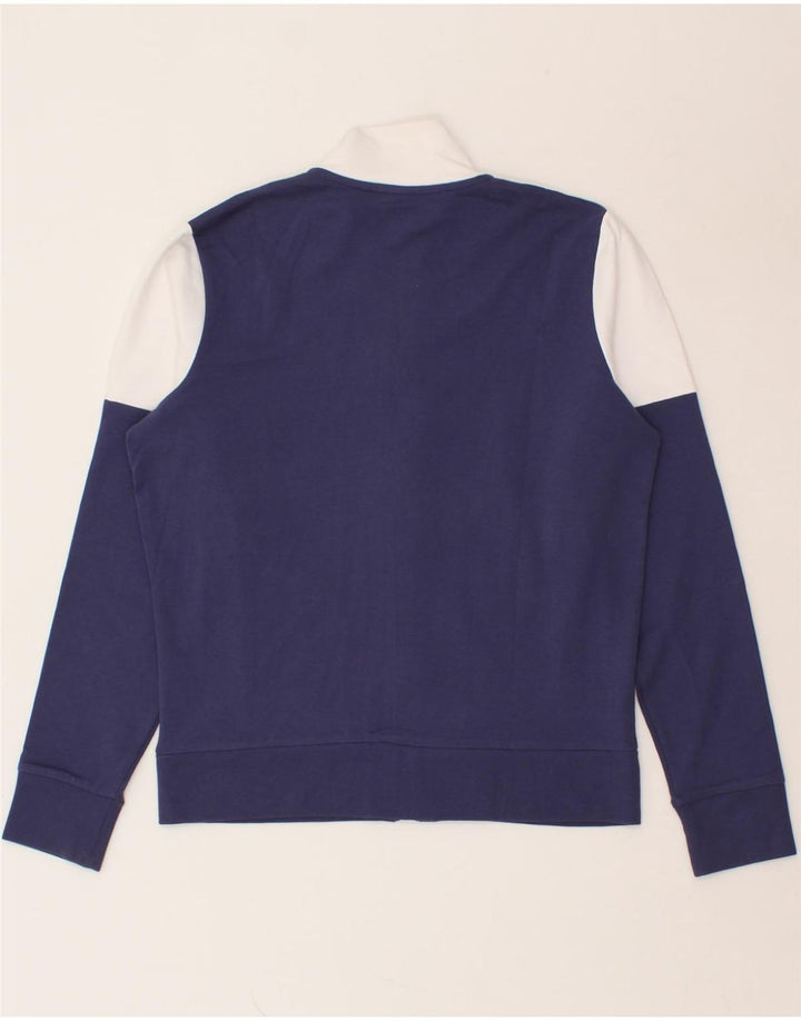 ARENA Womens Tracksuit Top Jacket UK 12 Medium Navy Blue Colourblock Vintage Arena and Second-Hand Arena from Messina Hembry 
