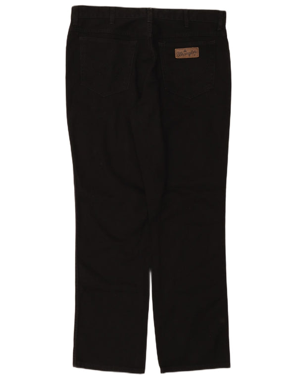 Męskie jeansy WRANGLER Texas Straight W38 L32, czarne, bawełniane