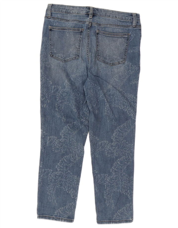 Damskie jeansy Capri CHAPS US 8 Medium W30 L22 Niebieska bawełna w kwiaty