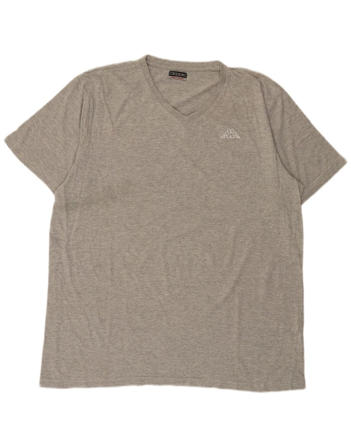 T-shirt męski Kappa Top 3XL, szara bawełna