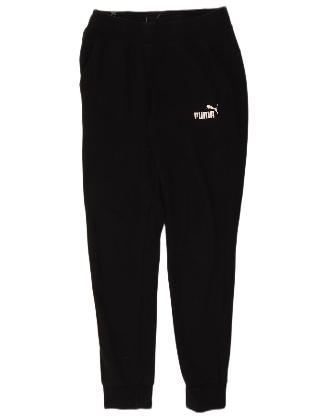 Męskie spodnie dresowe Puma Joggers, średnia czarna bawełna