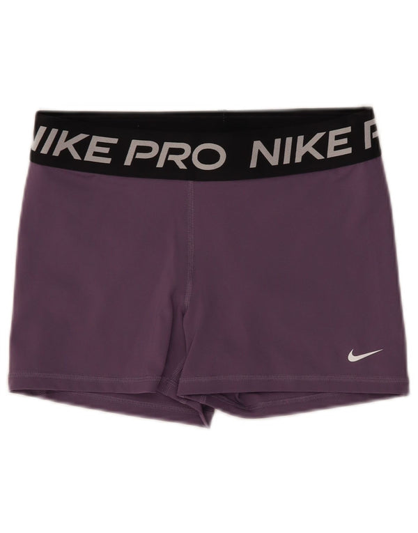 Damskie spodenki sportowe NIKE Dri Fit Graphic UK 14, duży, fioletowy nylon
