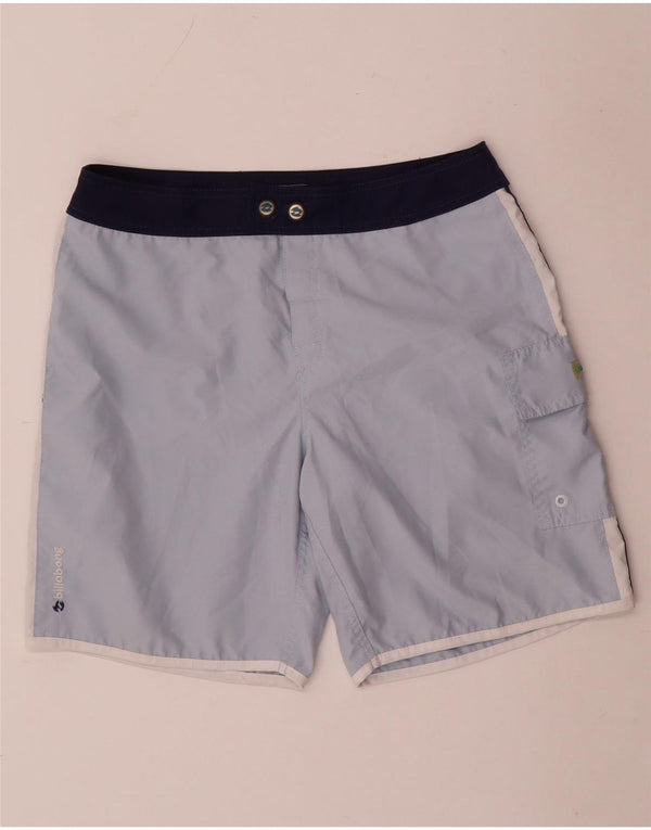 BILLABONG Womens Swimming Shorts UK 4 XS Blue Colourblock Polyester