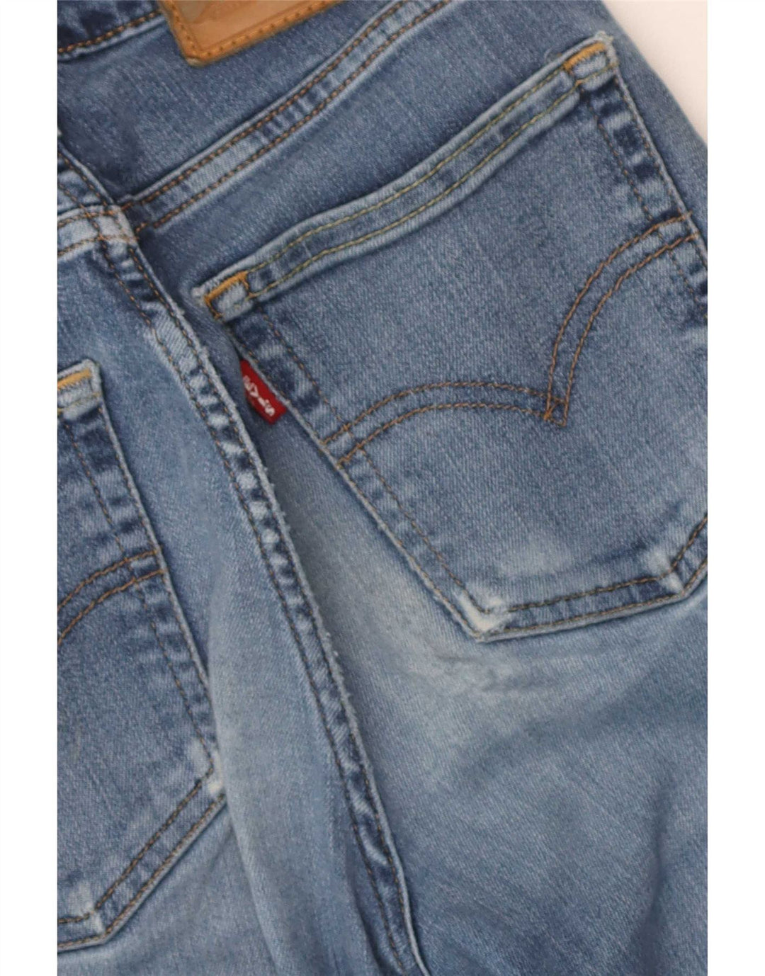 Damskie jeansy Levi's 726 Flared W24 L32 Niebieskie bawełniane