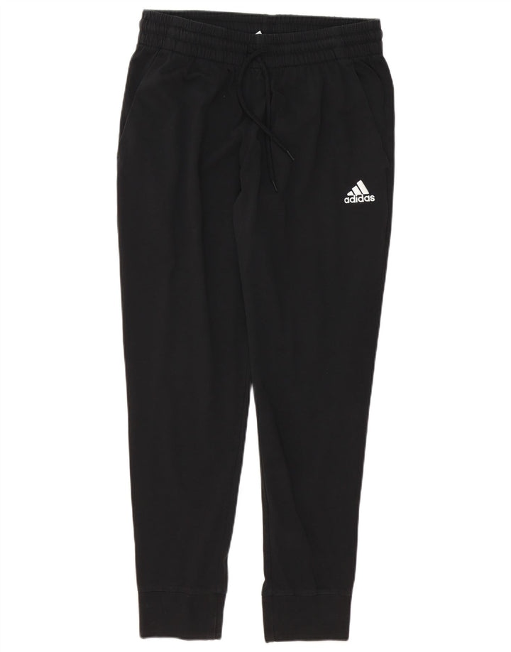 Męskie spodnie dresowe ADIDAS Joggery, średnia czarna bawełna