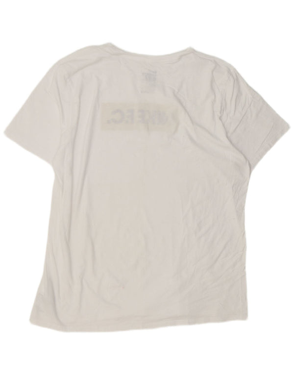 Męski T-shirt Nike Athletic Fit Graphic Top 2XL Biała bawełniana koszulka sportowa