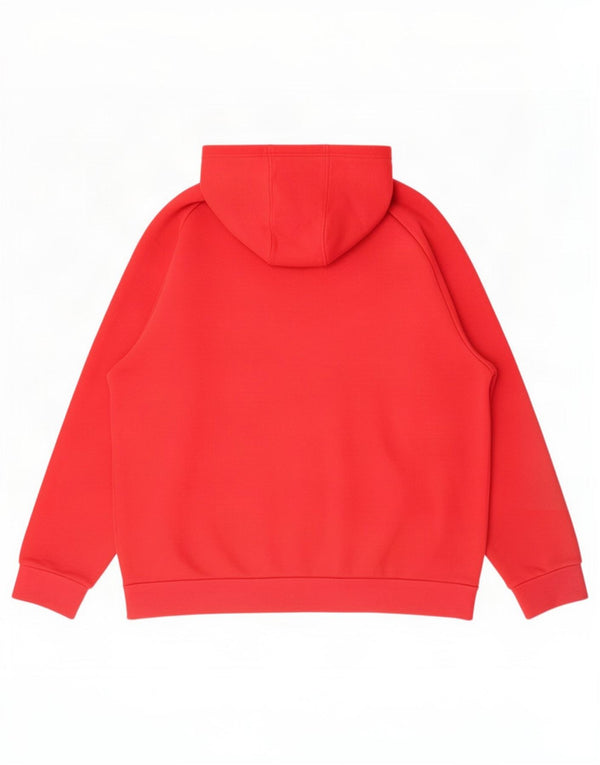 Adidas Męska bluza z kapturem 2XL Czerwona bawełna