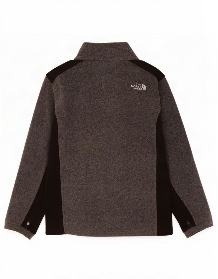 Kurtka polarowa chłopięca The North Face 10-11 lat, średnioszara, z blokami kolorów