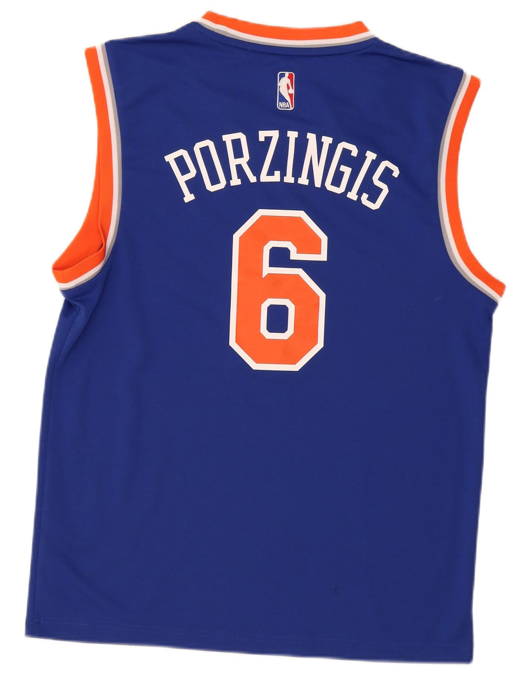 Adidas Męskie New York Knicks Graphic Kamizelka Top Średni Niebieski Poliester
