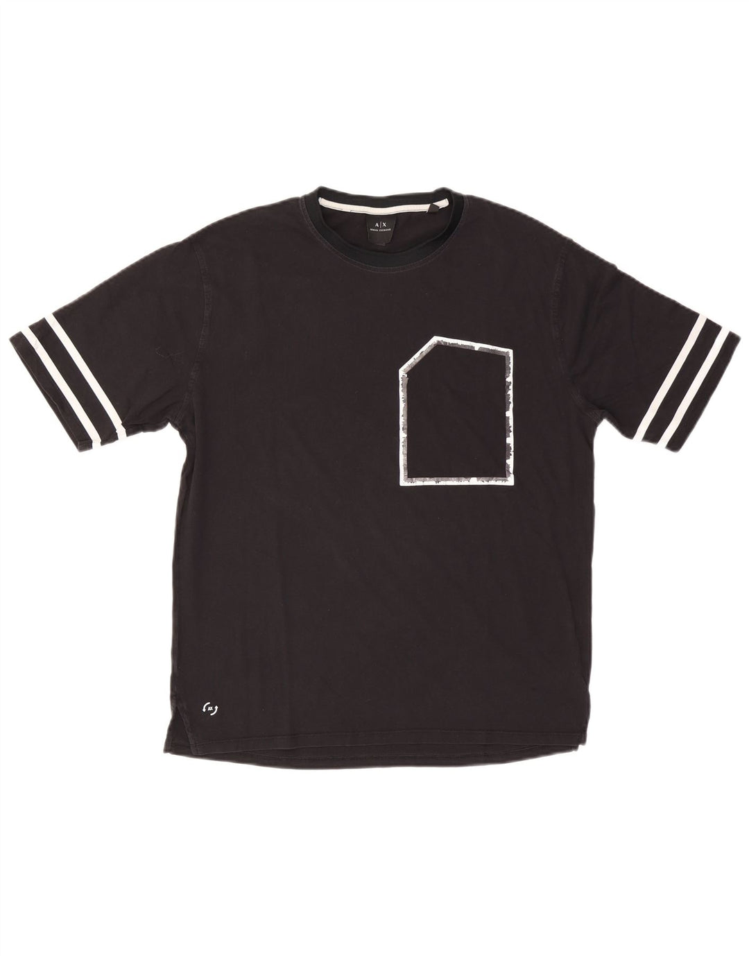 T-shirt męski Armani Exchange, średni czarny