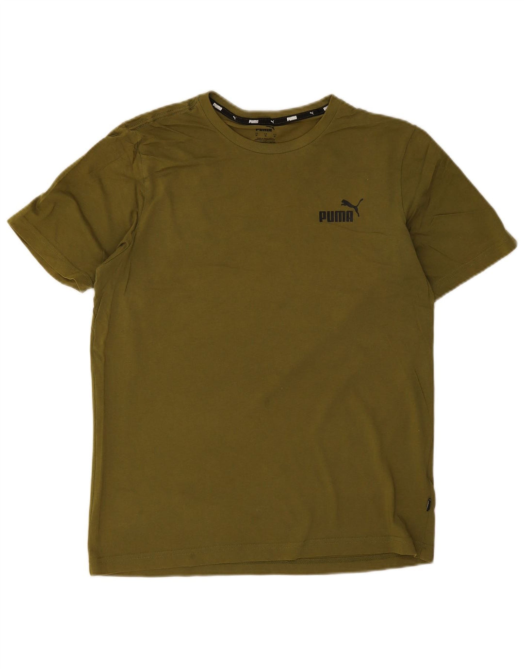 Męska koszulka z grafiką Puma, średnia, bawełniana khaki