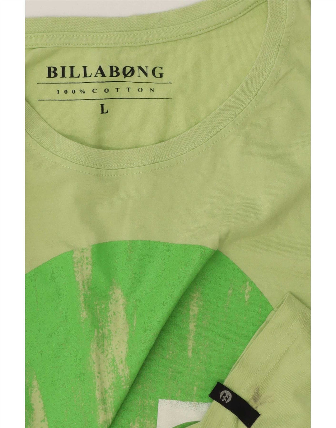Męski T-shirt z grafiką Billabong, duży, zielony, bawełniany