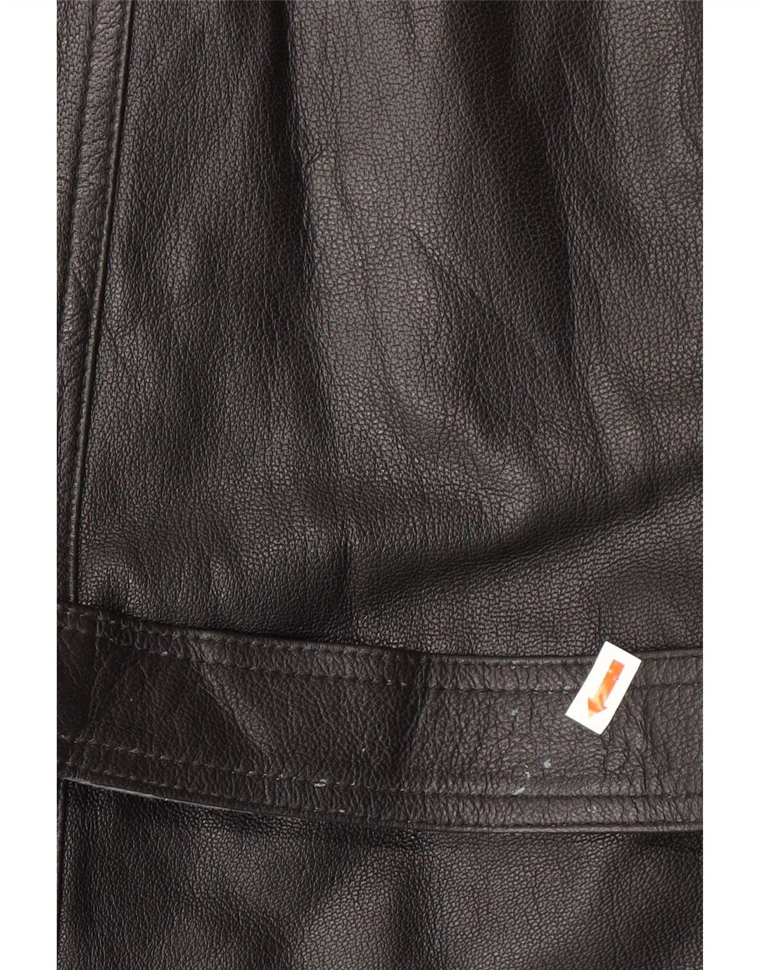 Męski płaszcz skórzany VINTAGE IT 52 XL Czarna skóra