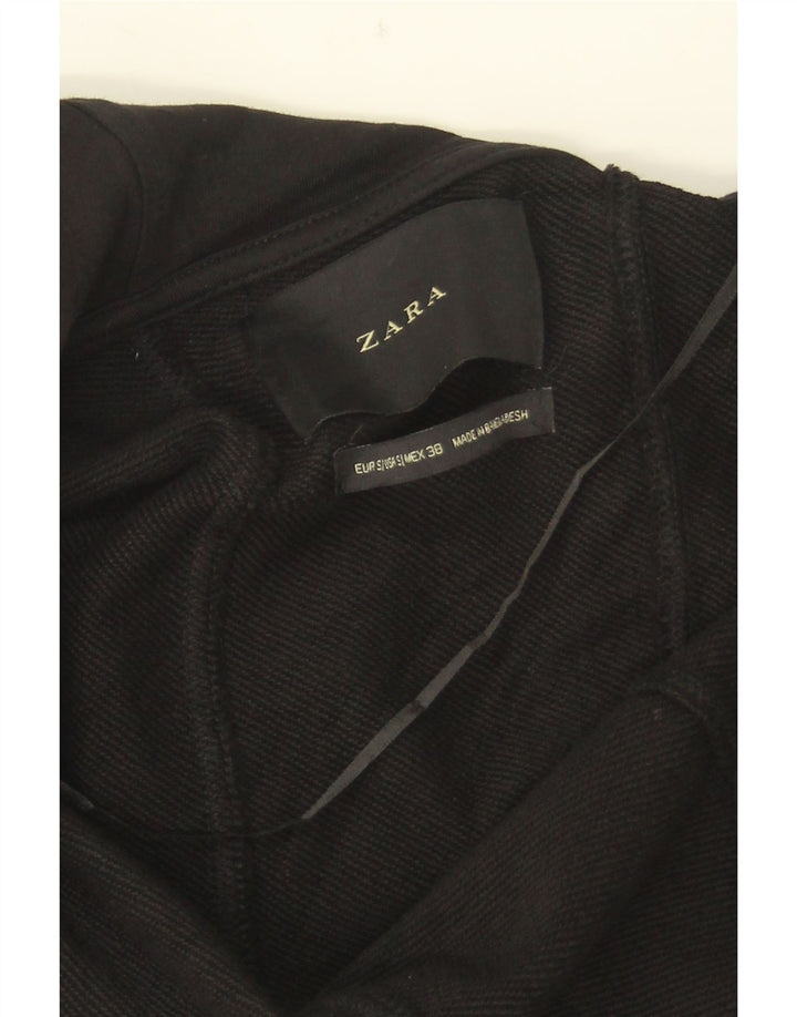 Damski sweter oversize z kapturem i otwartym kardiganem Zara UK 10 Small Black