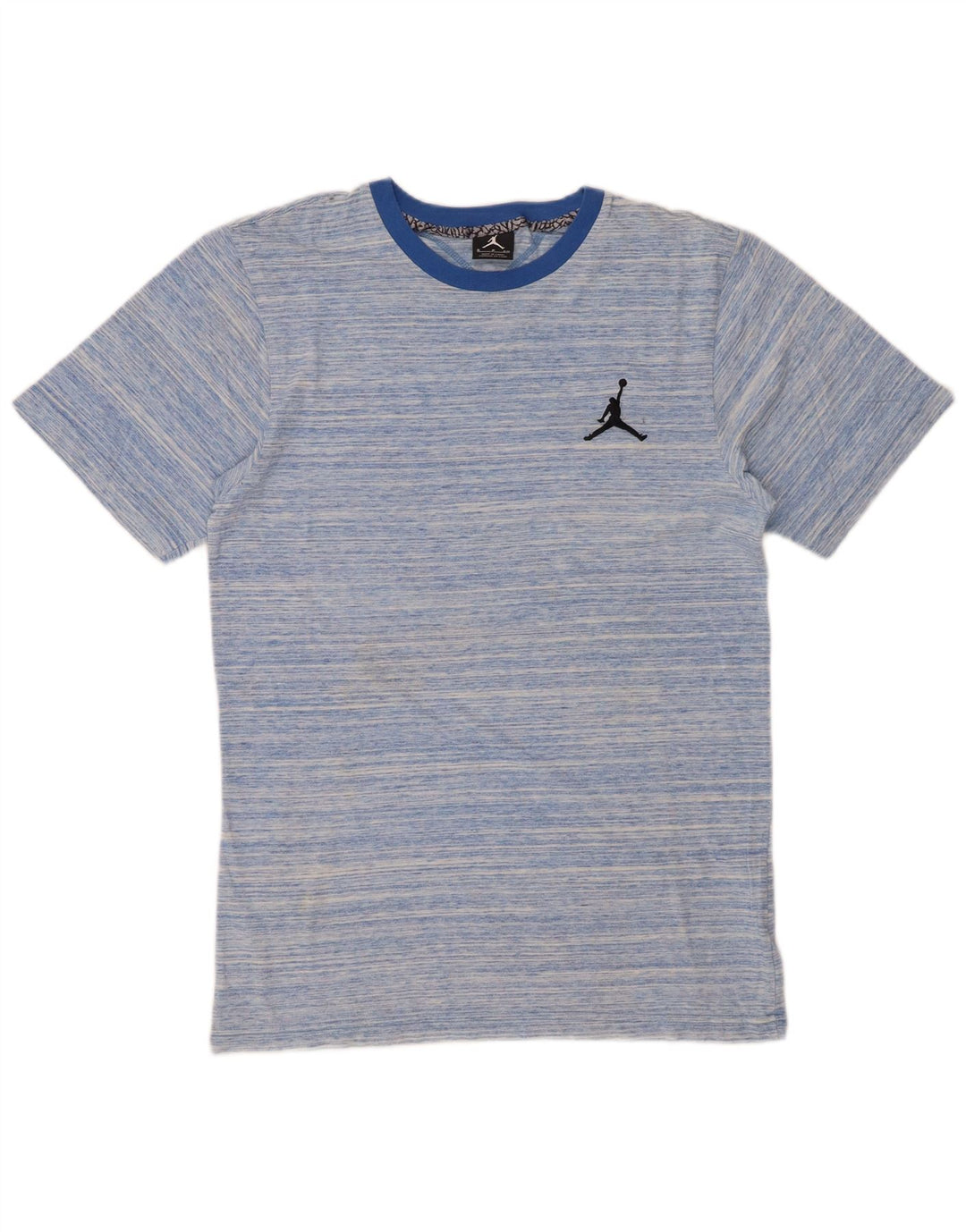 JORDAN Mens T-Shirt Top Small Blue Flecked Cotton