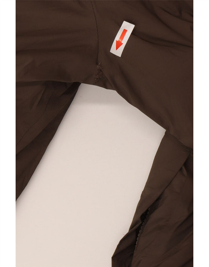 Dwustronny ocieplany płaszcz damski K-Way Oversize z kapturem UK 8 Small Black