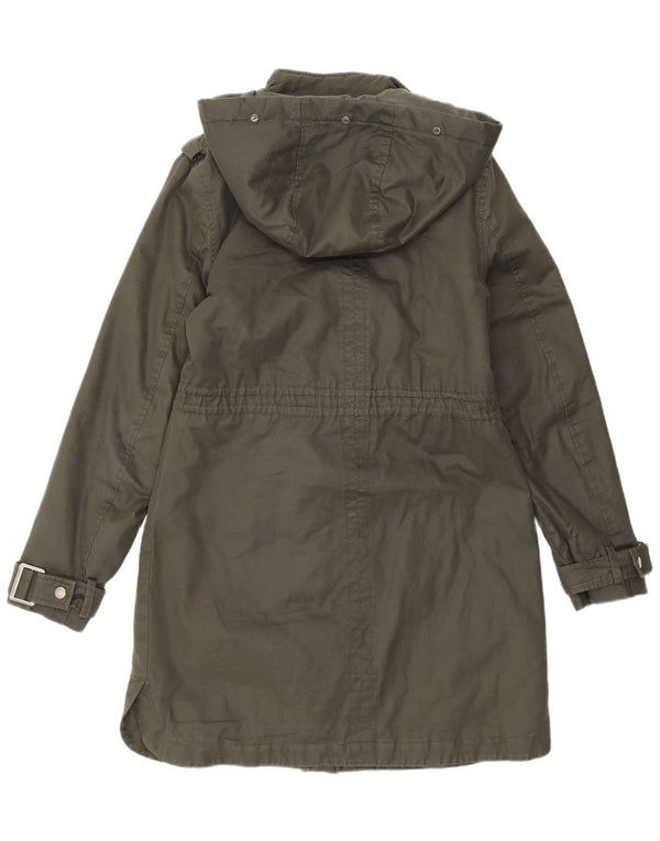 Damska kurtka parka z kapturem MINT VELVET UK 10, mała khaki