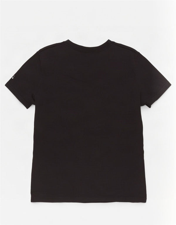 Damska koszulka Adidas Slim Fit Graphic Top UK 20/22 XL Czarna bawełna