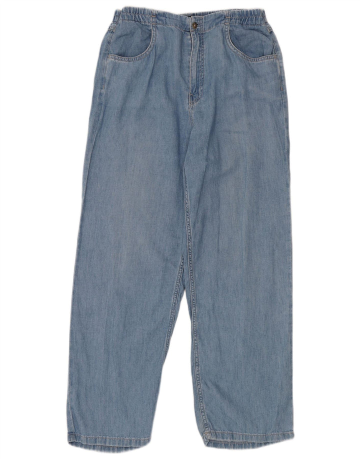 Damskie luźne dżinsy Massimo Dutti z wysokim stanem W28 L28 niebieskie