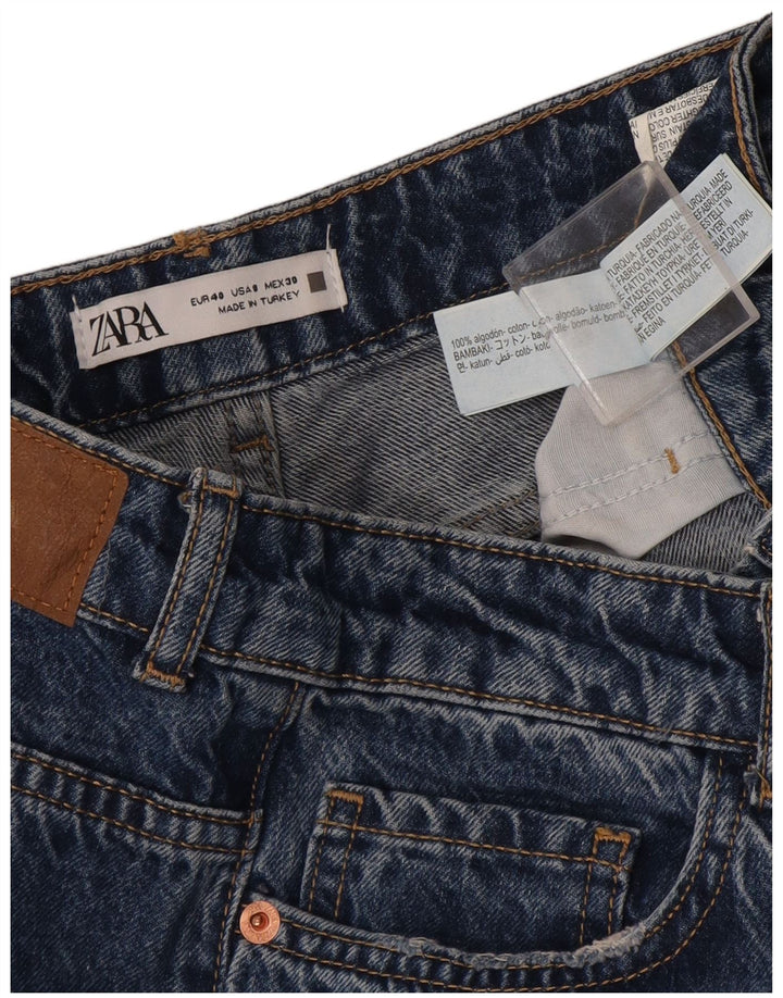 Damskie proste dżinsy Zara EU 40 Medium W30 L33 Niebieskie bawełniane
