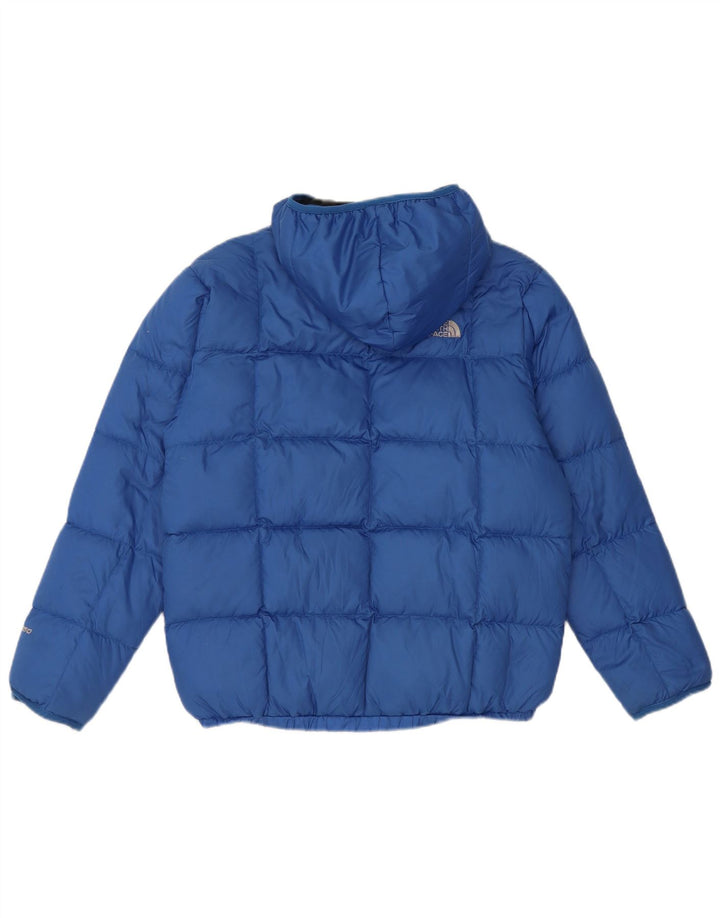Dwustronna wyściełana kurtka chłopięca z kapturem The North Face 12-13 lat, duża, niebieska