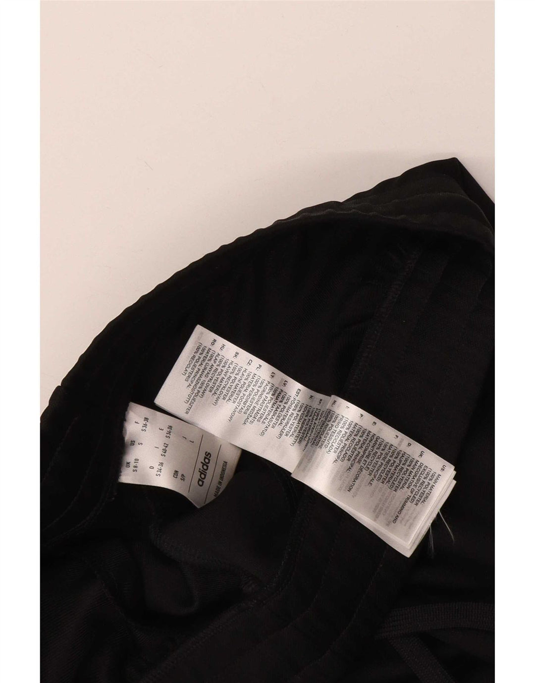 Damskie spodnie dresowe Adidas UK 8/10, małe, czarne, poliestrowe