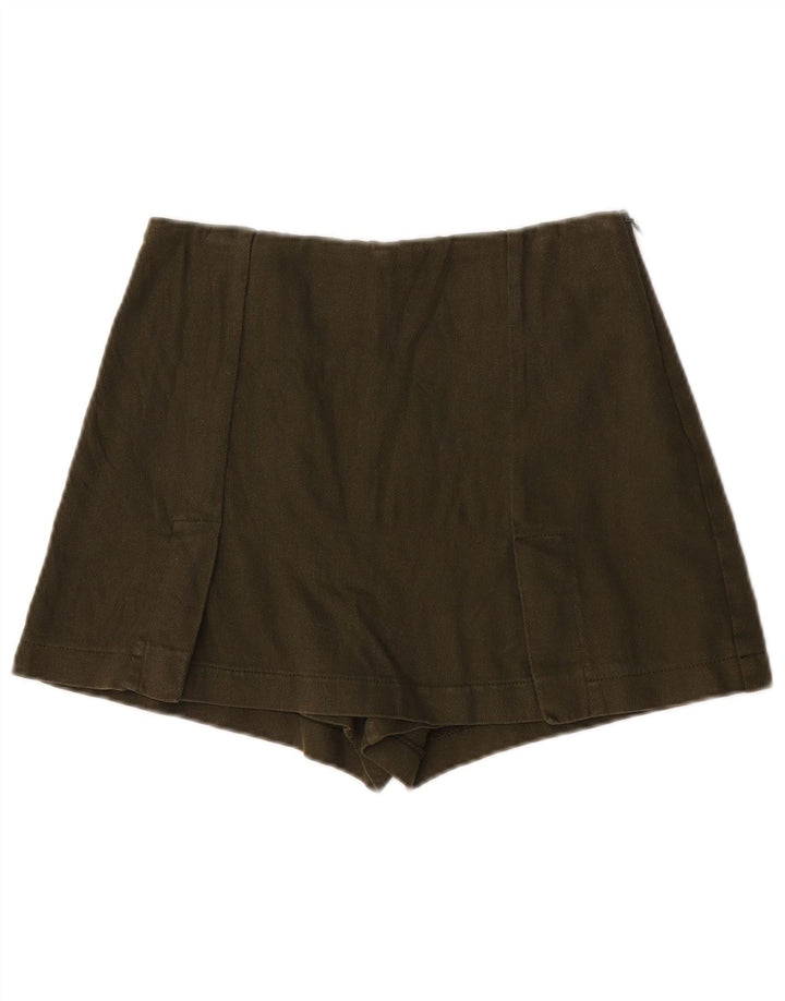 Damskie spodenki Zara XS W24, bawełna khaki