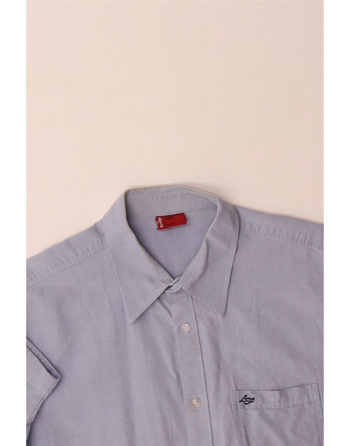 Koszula męska z krótkim rękawem LEVI'S, duża niebieska