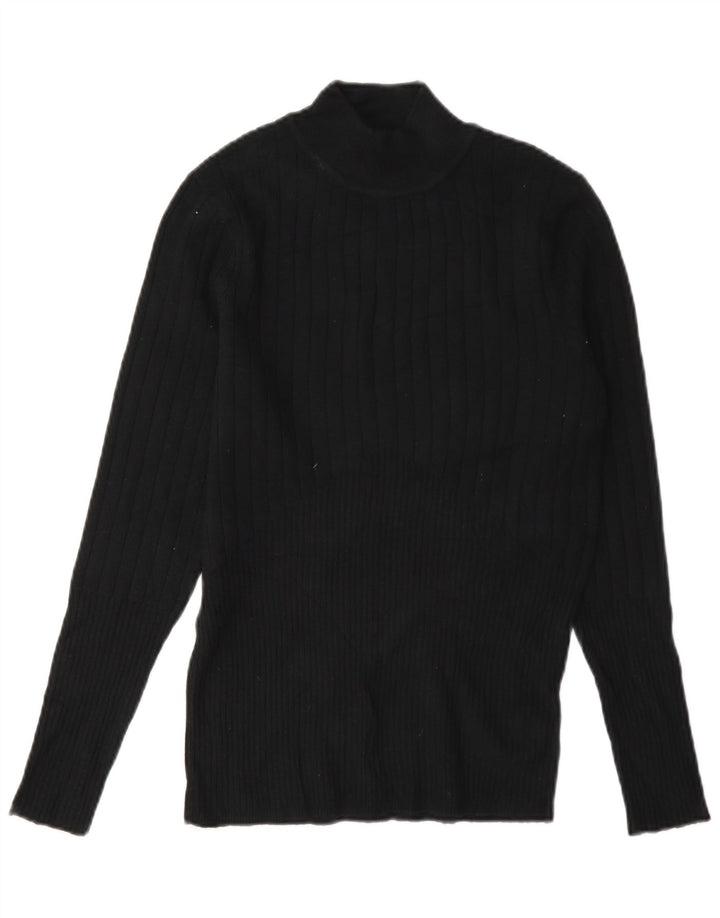 Marks & Spencer Damski sweter z golfem UK 12, średni czarny
