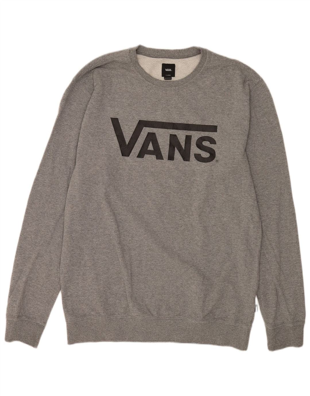 Męska bluza z grafiką Vans XL, szara, nakrapiana bawełna