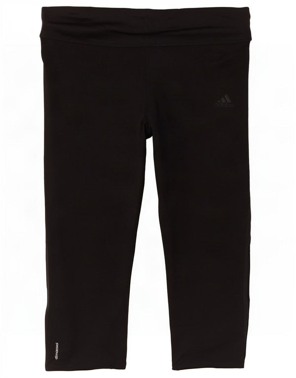 Legginsy Adidas Damskie Climalite Capri UK 12/14 Średni Czarny