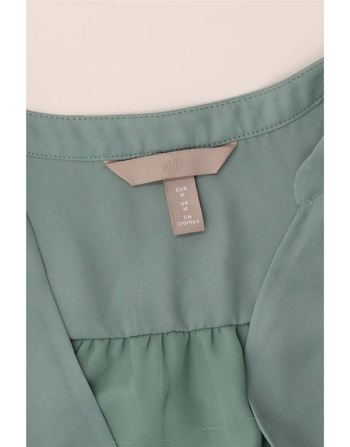 H&M Womens Sleeveless Sheath Dress UK 14 Medium Green Polyester Vintage H&M and Second-Hand H&M from Messina Hembry 