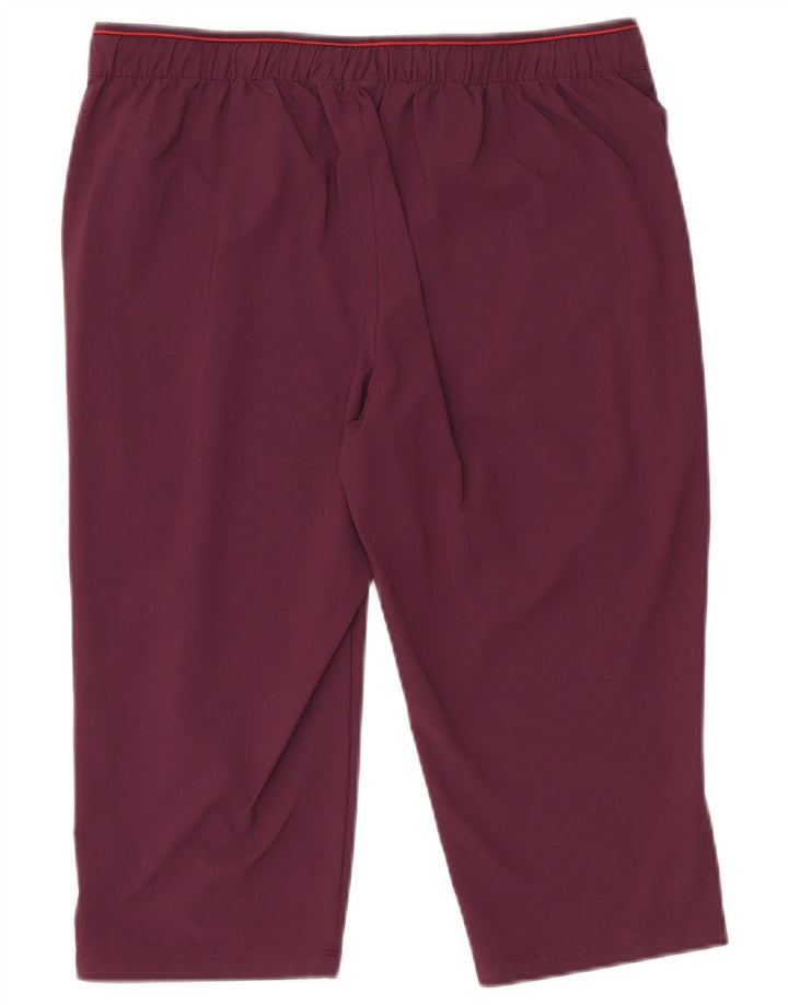 Damskie legginsy Capri Rohan UK 14, duże, bordowe, poliamidowe