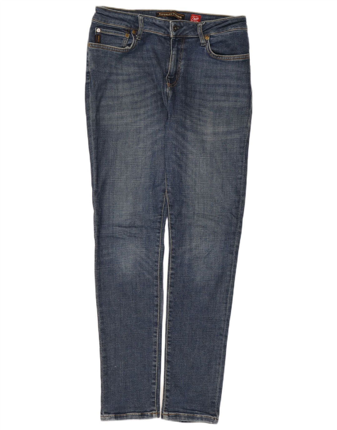 Męskie jeansy Superdry Slim W34 L34 Niebieskie, bawełniane