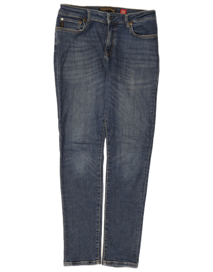 Męskie jeansy Superdry Slim W34 L34 Niebieskie, bawełniane