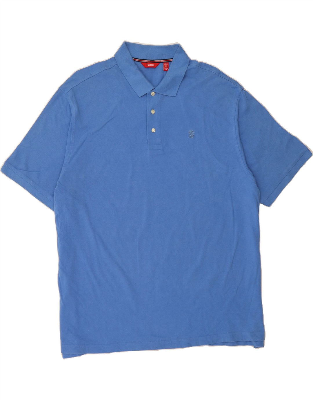 IZOD Mens Polo Shirt 2XL Blue Cotton Vintage Izod and Second-Hand Izod from Messina Hembry 