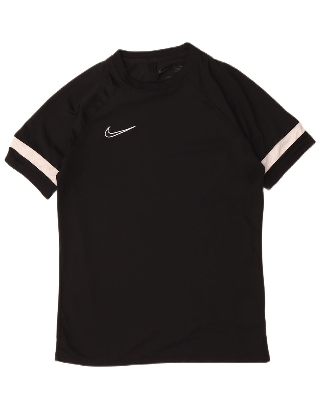 Męski T-shirt Nike Dri Fit Top, średni czarny poliester z blokami kolorów