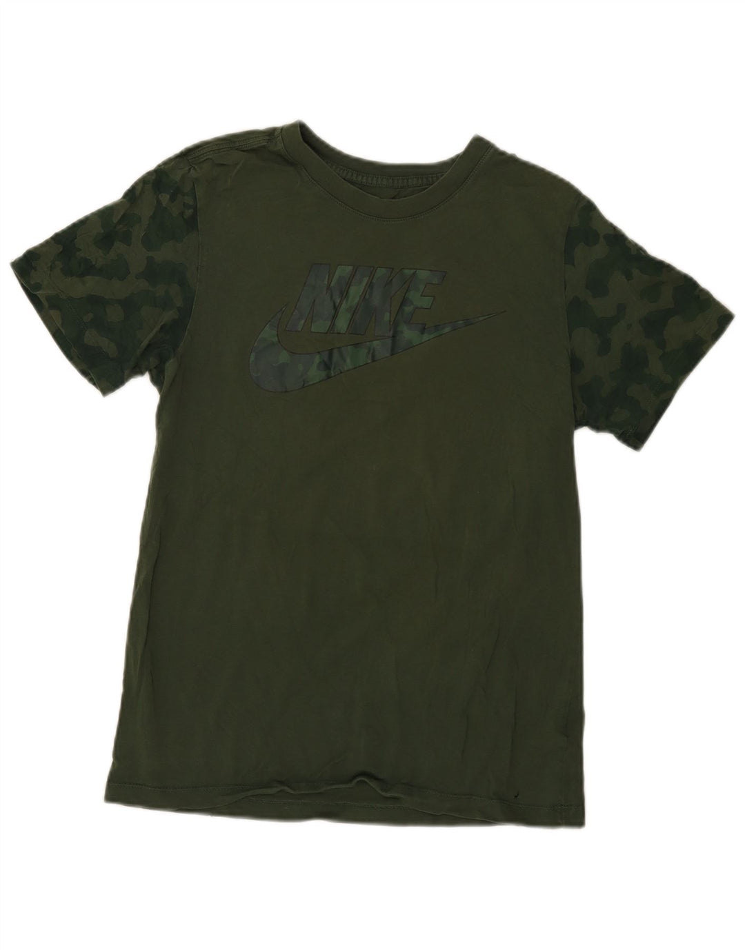 Męski T-shirt z grafiką Nike, mały, zielony, kamuflaż